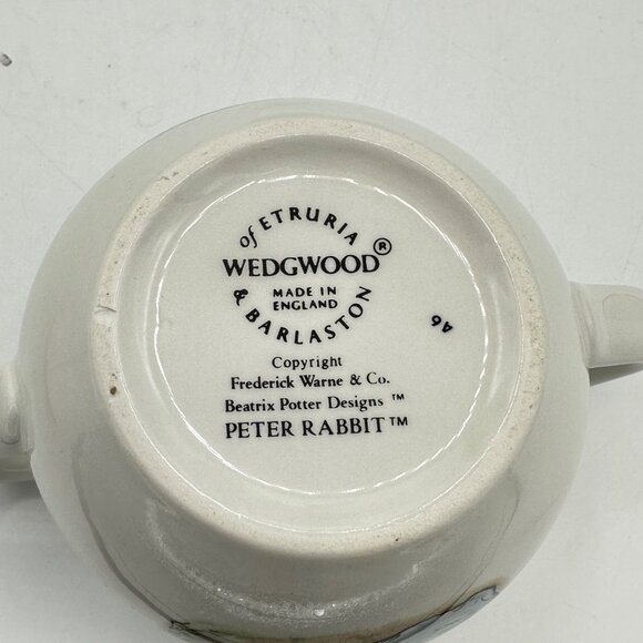 Wedgwood Peter Rabbit Beatrix Potter Child's Bowl and Cup England Vintage - Picture 10 of 11